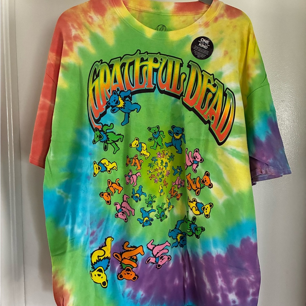 Grateful Dead Red and Green Short Sleeve Tee